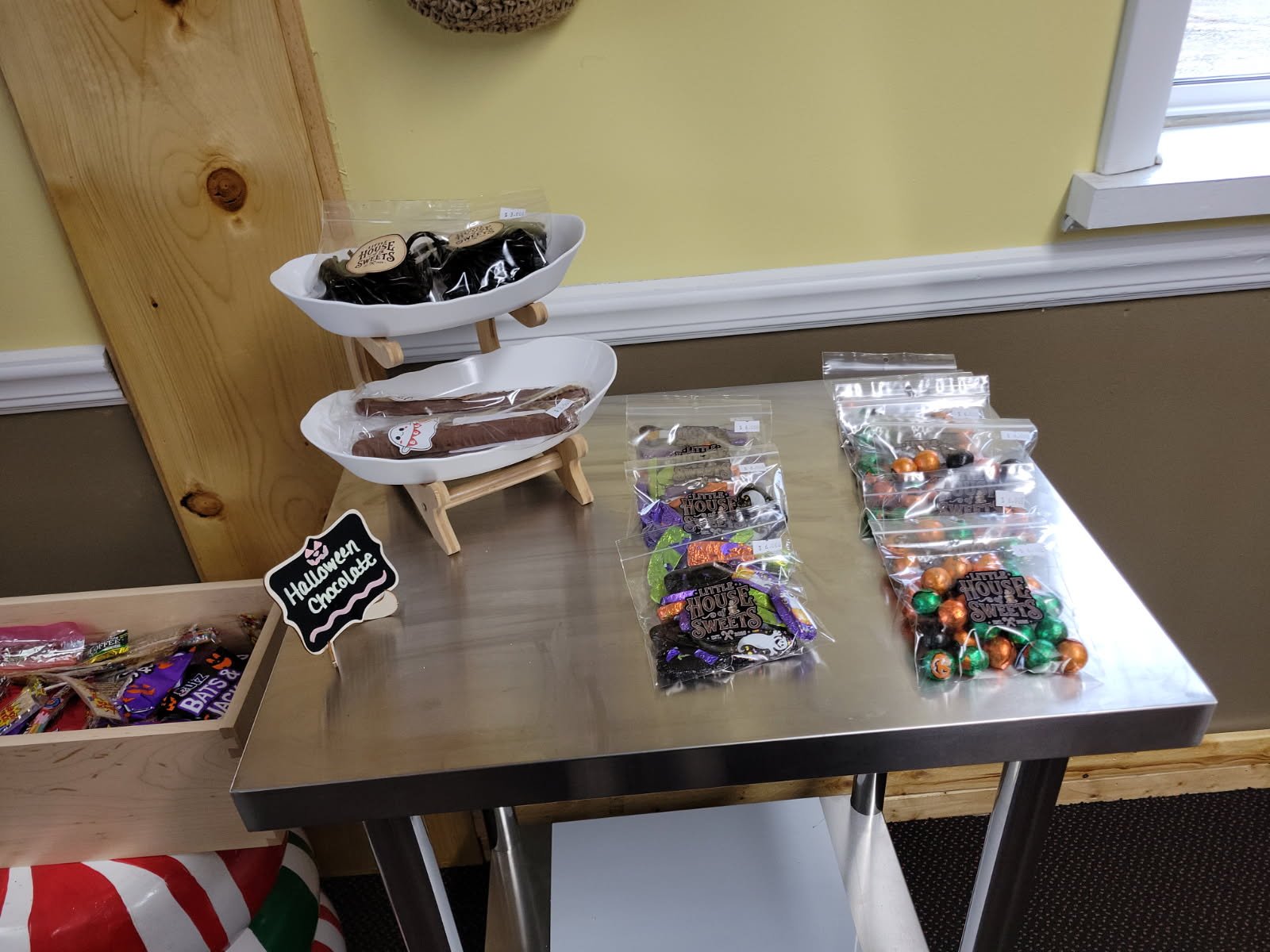 Halloween chocolate display
